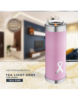 Awareness Pink (Tall Tealight Urn)